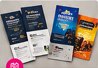 Brochures, flyers, postcards and rack cards.